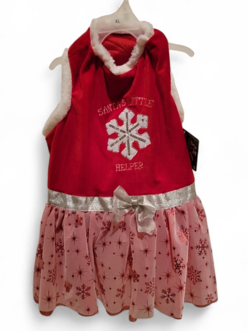 Christmas Dog Dress XL Santa’s Little Helper Holiday Pet Outfit NWT